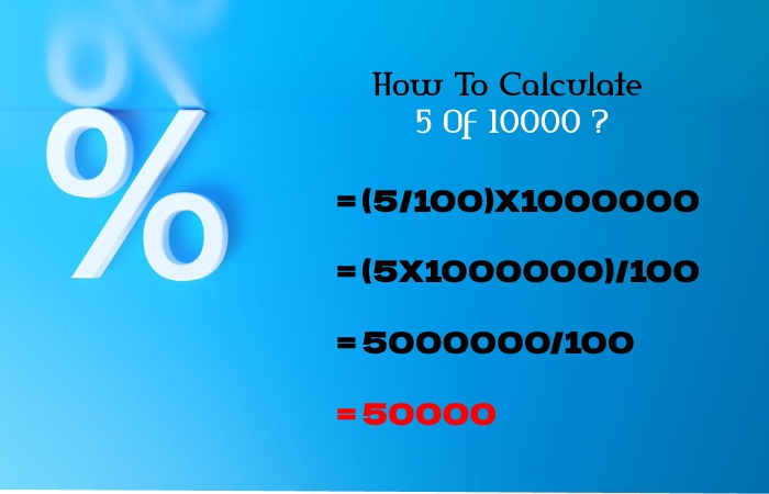 Calculate Percent 5 Of 1000000